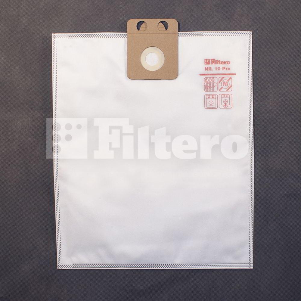 Комплект синтетических мешков (2шт) Filtero NIL 10 (2) Pro, для промышленных пылесосов NILFISK - фото 1 - id-p154921717