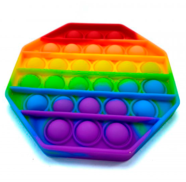 Поп ит (Pop it) разноцветный Восьмиугольник - фото 1 - id-p154921766