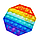 Поп ит (Pop it) разноцветный Восьмиугольник, фото 2