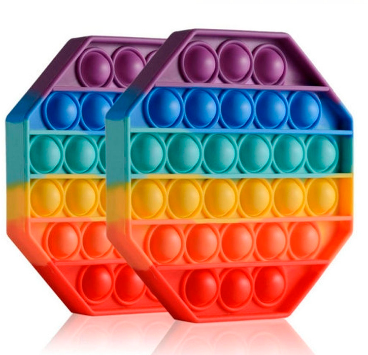 Поп ит (Pop it) разноцветный Восьмиугольник - фото 4 - id-p154921766