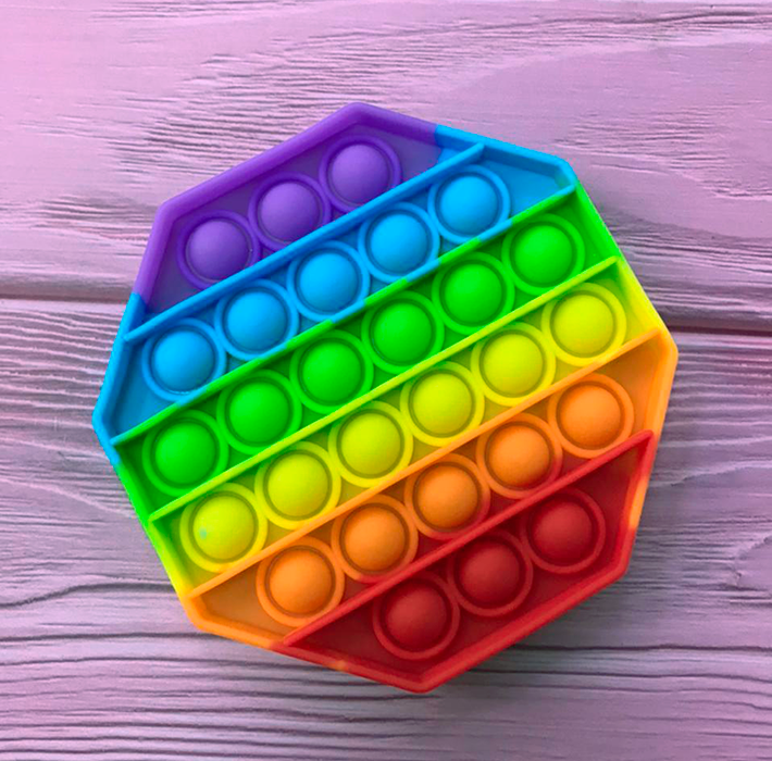 Поп ит (Pop it) разноцветный Восьмиугольник - фото 6 - id-p154921766