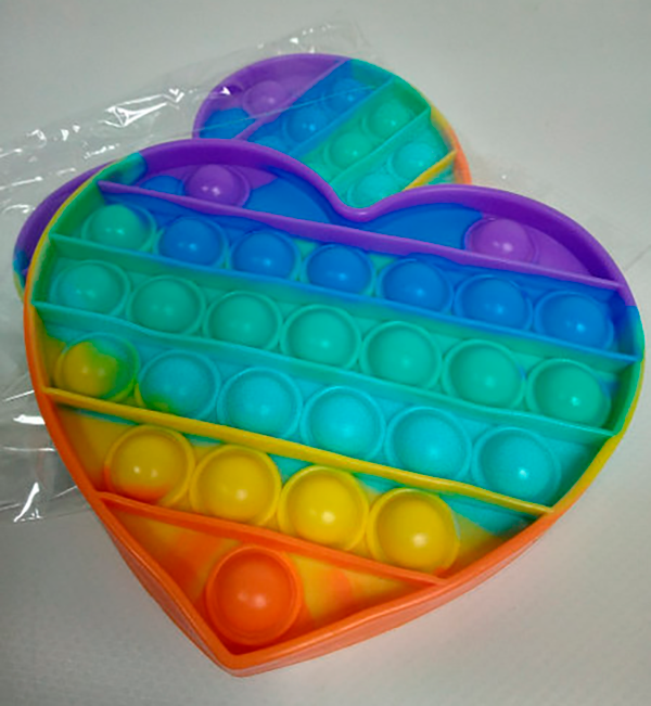 Поп ит (Pop it) разноцветное Сердце - фото 3 - id-p154921860