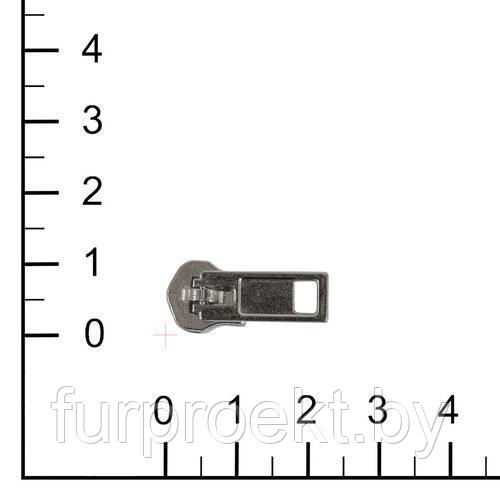 Бегунок №5 на металл молнию джинс никель роллинг