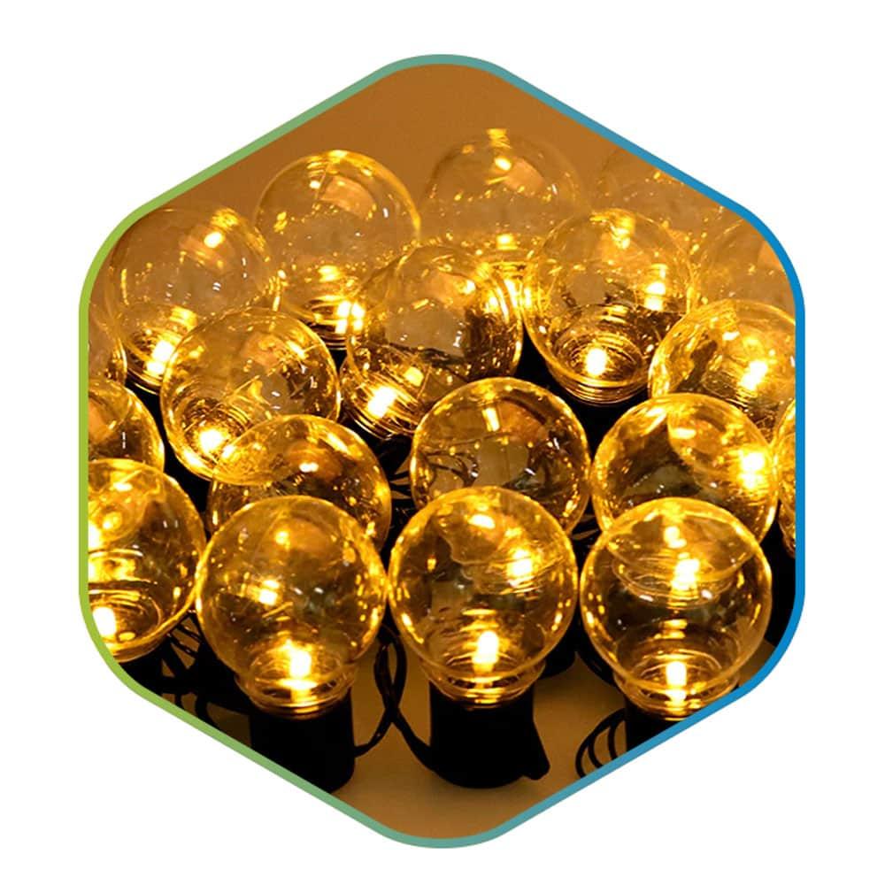 Гирлянда светодиодная на батарейках "Лампочки ретро", теплый белый - фото 1 - id-p154928241