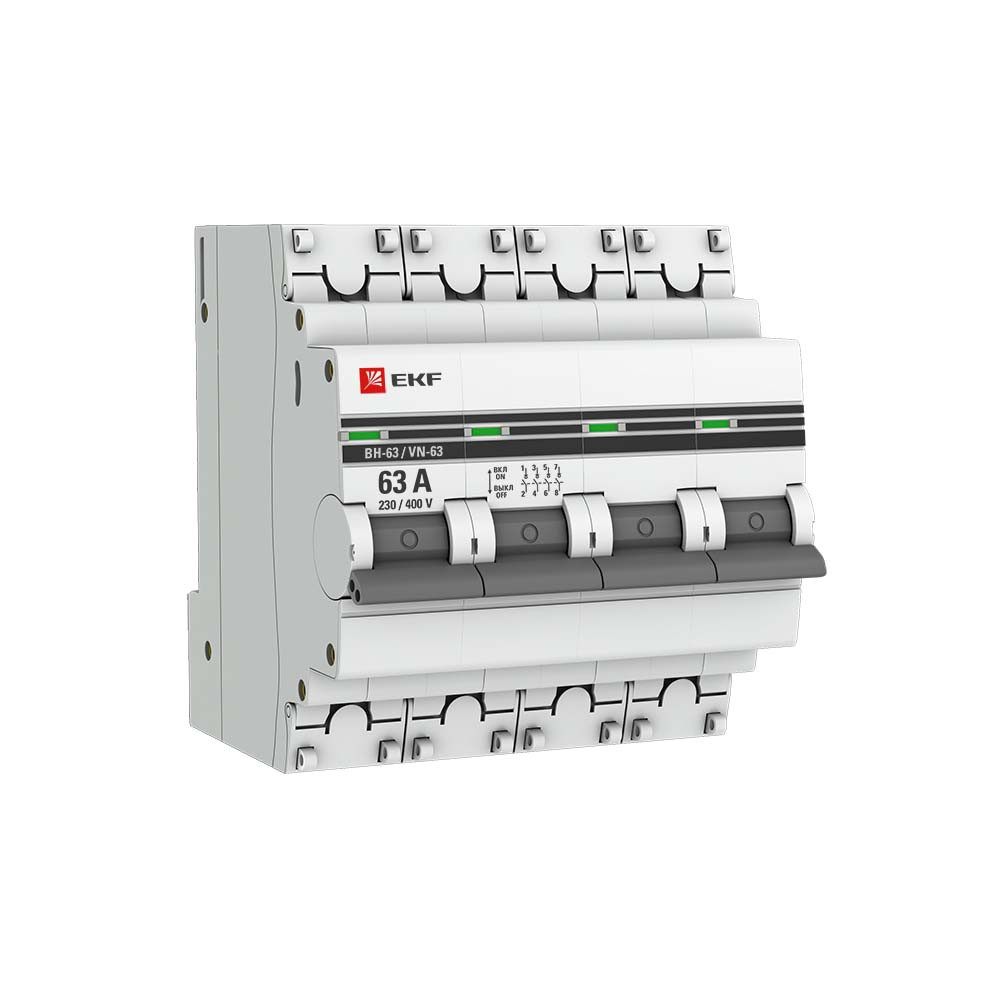 Выключатель нагрузки ВН-63, 4Р 63А EKF PROxima - фото 1 - id-p154928265