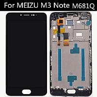 Дисплей Original для Meizu M3 Note M681H (Не подходит для L681)С рамкой. Черный