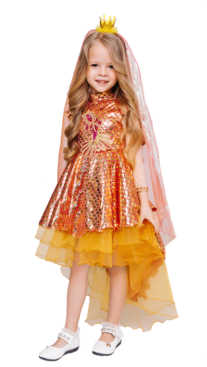Детский карнавальный костюм Золотая Рыбка Пуговка 2121 к-21 - фото 2 - id-p154951948