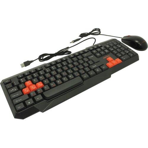 Комплект клавиатура+мышь мультимедийный Smartbuy SBC-230346-KR черно-красный - фото 2 - id-p154958449