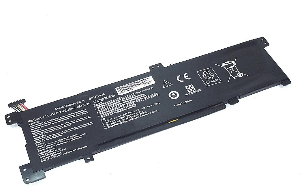 Аккумулятор (батарея) для ноутбука Asus K401U (B31N1424) 11.4V 48Wh - фото 1 - id-p154960410