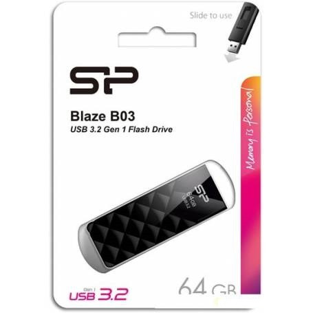 USB 3.0  Silicon Power 64GB Blaze B03 Black