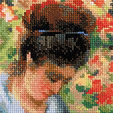 100/051 «"Мадам Моне за вышивкой" по мотивам картины К.Моне», RIOLIS PREMIUM, фото 3