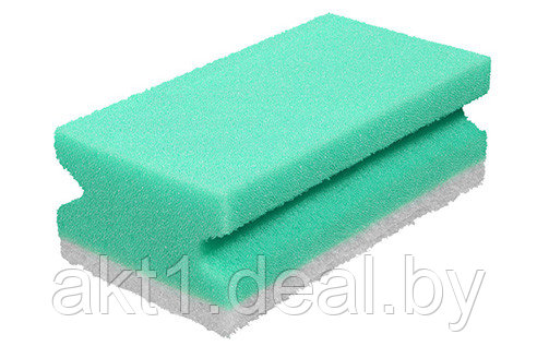 Губка абразивная зеленая для деликатных поверхностей 130х70 - фото 1 - id-p154966479