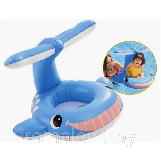 Надувные водные ходунки Intex Jolly Whale Baby Float "Кит", 1-2 года, арт.56591NP - фото 2 - id-p154968558