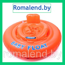 Круг для плавания с сиденьем Baby float (76 см) от 1 до 2 лет, до 15 кг, INTEX 56588EU