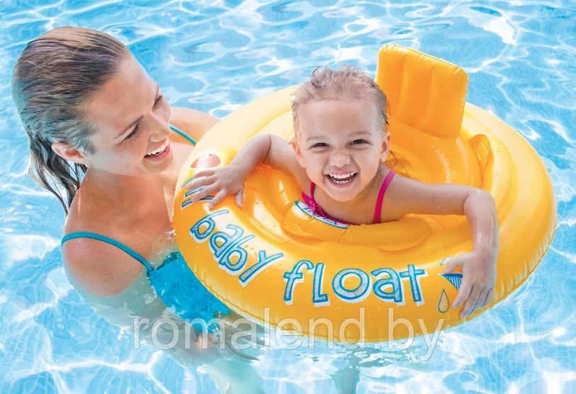 Круг для плавания с сиденьем INTEX My baby float, диаметр 67см, от 1-2 лет, арт.59574NP - фото 5 - id-p154974775