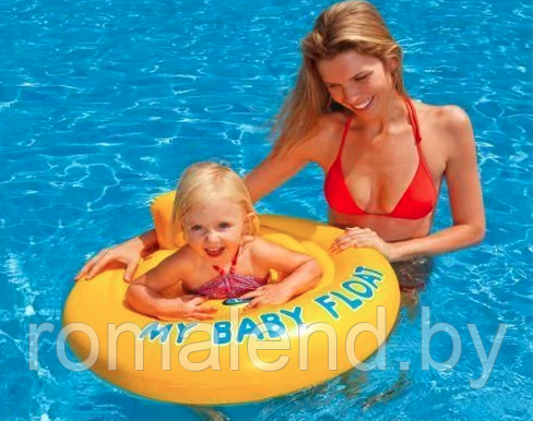 Круг для плавания с сиденьем INTEX My baby float, диаметр 67см, от 1-2 лет, арт.59574NP - фото 6 - id-p154974775
