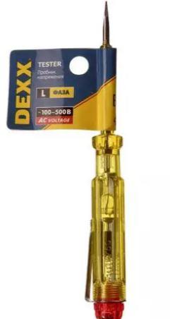 Пробник DEXX электрический, с этикеткой, 100-500В, 130мм