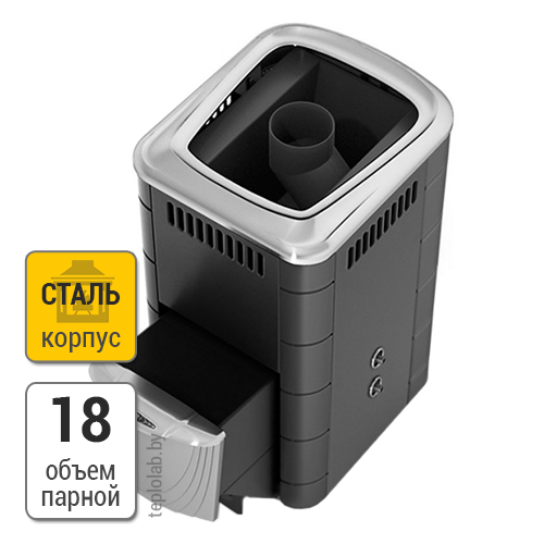 Термофор Тунгуска 2017 Inox ДН ТО антрацит печь банная стальная - фото 1 - id-p63049663