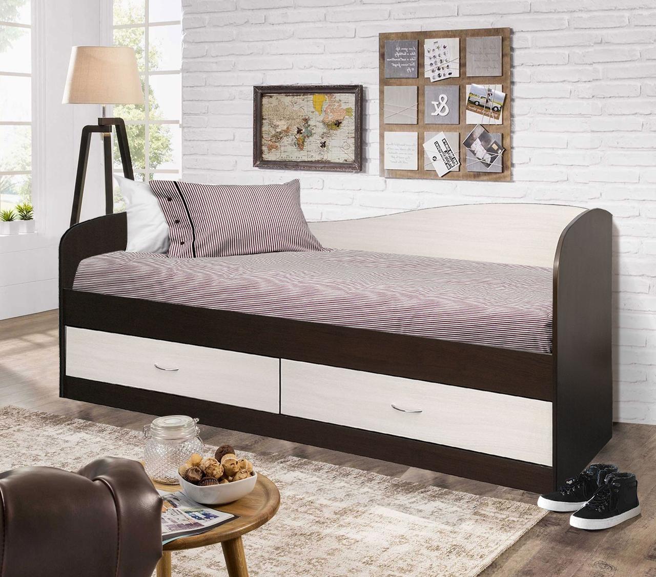 Подростковая кровать с ящиками Лагуна 2 фабрика Мебель-Класс - варианты цвета - фото 1 - id-p60357354