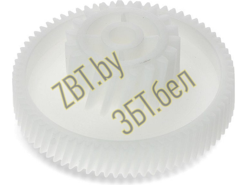 Шестерня малая для мясорубки Zelmer 00793635 (D=62.5/32mm, H28/11, отв.-7, зуб-74/19шт. косой/косой,