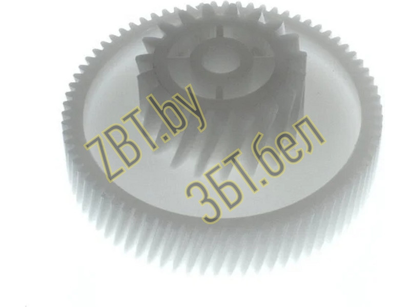 Шестерня малая для мясорубки Zelmer 00793635 (D=62.5/32mm, H28/11, отв.-7, зуб-74/19шт. косой/косой, - фото 2 - id-p139611833