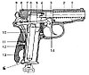 Пневматический пистолет МР 654К-22 с фальшглушителем 4,5 мм, фото 4
