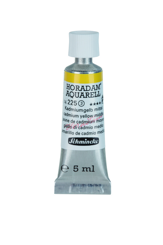 Акварель Schmincke Horadam, туба 5 мл, кадмий желтый средний, cadmium yellow middle, №225 - фото 1 - id-p154996069