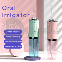 Ирригатор (флоссер) для гигиены полости рта Oral Irrigator 4 сменные насадки Зеленый
