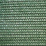 Сетка затеняющая зеленая 80г/м2 1.5 метра на 50 метров, фото 6