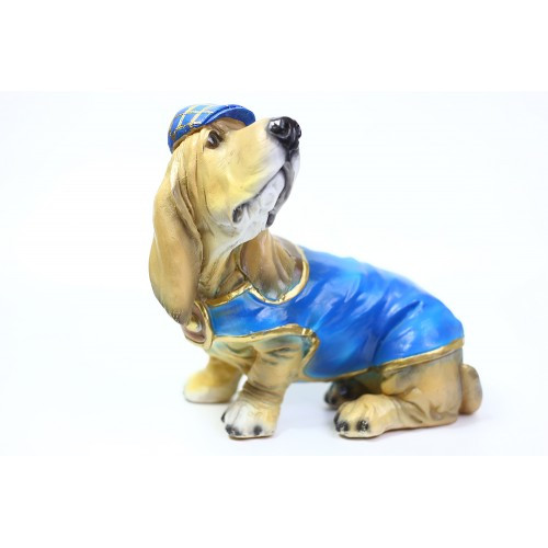 Статуэтка пес-такса в кепке, 24 см в25 ш25. арт. f-743 - фото 1 - id-p155005950