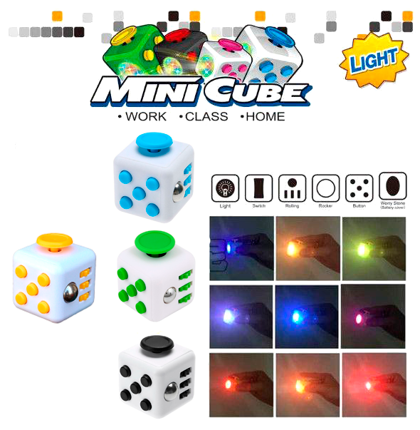 Светящийся кубик-антистресс Fidget Cube XJ99 - фото 1 - id-p88834451