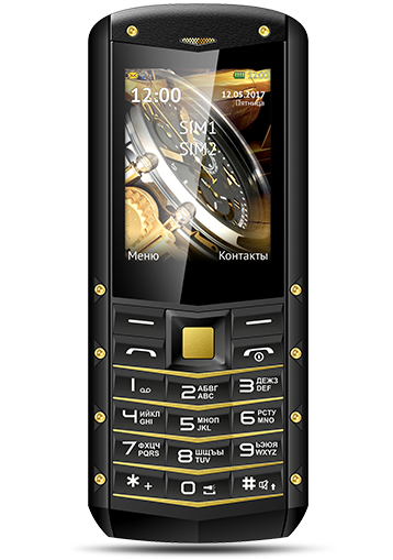 Мобильный телефон teXet TM-520R (черный/желтый) - фото 1 - id-p139604821