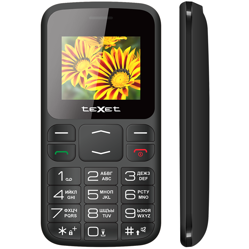 Мобильный телефон TeXet TM-B208 (черный) - фото 1 - id-p139604885