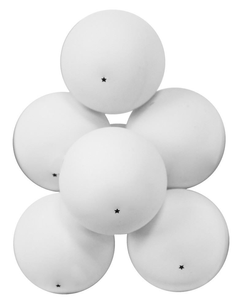 Мячи для настольного тенниса Атеми 1*, пластик, 40+, бел., 6 шт., ATB102 - фото 1 - id-p139604915