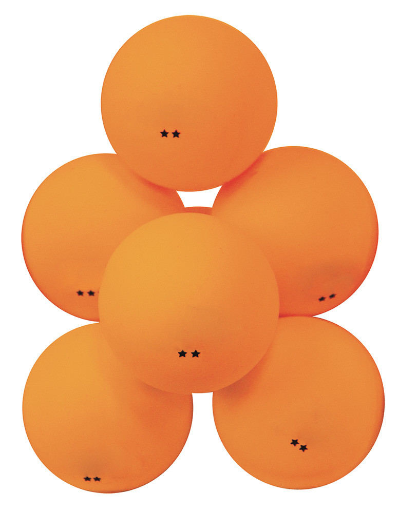 Мячи для настольного тенниса Атеми 2*, пластик, 40+, оранж., 6 шт., ATB201 - фото 1 - id-p139604916