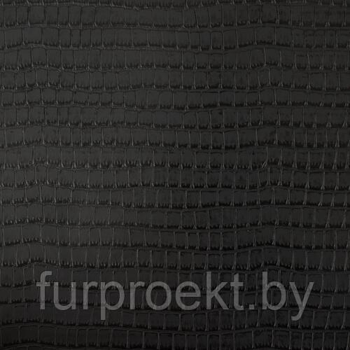 B02 -217 {Black} черный полиуретан 1мм трикотажное полотно