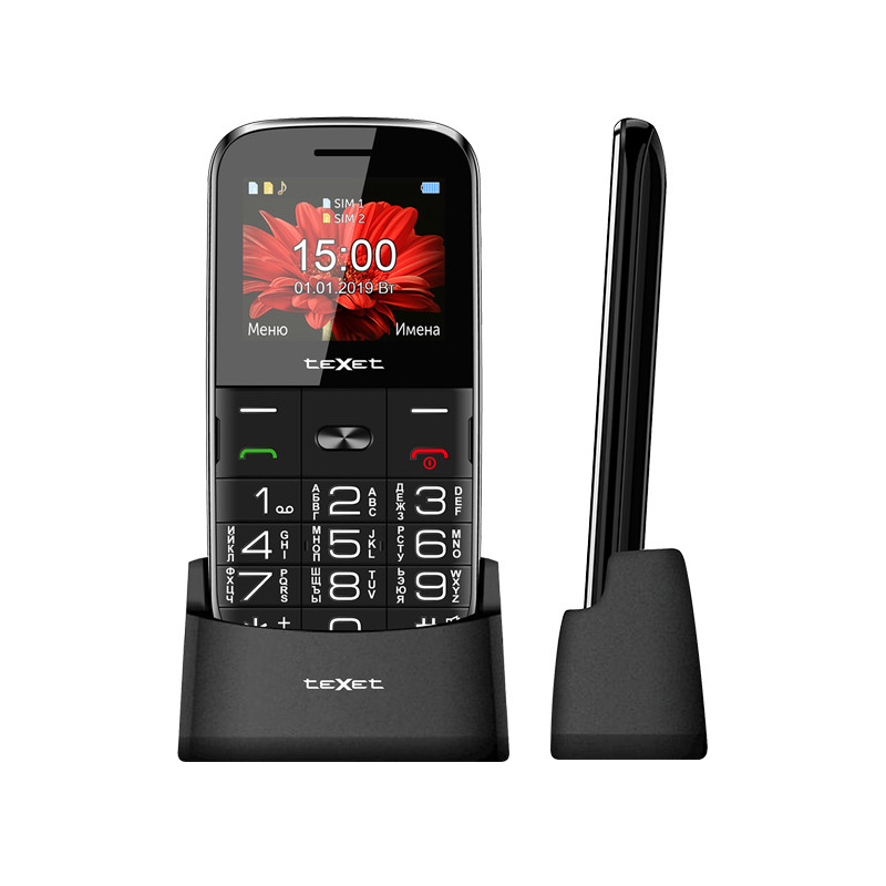 Мобильный телефон teXet TM-B227 цвет черный - фото 1 - id-p139604953