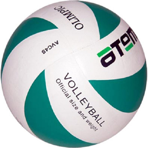 Мяч волейбольный Atemi Olimpic White/green - фото 1 - id-p139605060