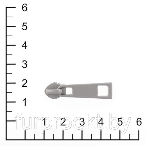 Бегунок 16922 мат ник полир+лак тип 5 на витую молнию (7011) Х