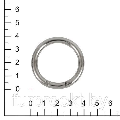 Кольцо разъемное 1267 32,7/42,7 мм (3336) никель полир