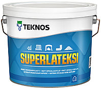 Интерьерная краска TEKNOS Superlateksi 9,0л Basa1, Финляндия технос суперлатекси Интерьерная краска TEKNOS Superlateksi 9,0л Basa1, Финляндия