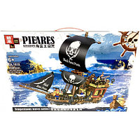Конструктор Пиратский корабль Черная кость QL1810, 704 дет., аналог LEGO (Лего)