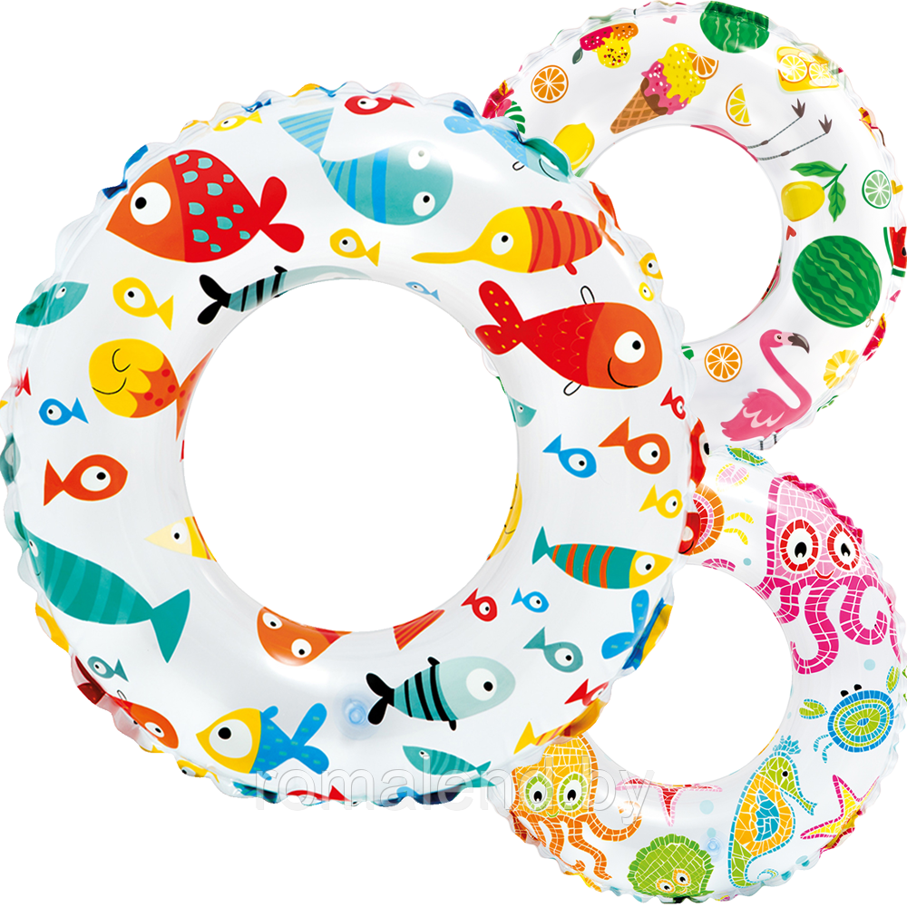 Детский надувной круг для плавания INTEX, от 3 до 6 лет, 3 вида. арт.59230NP - фото 3 - id-p155028483