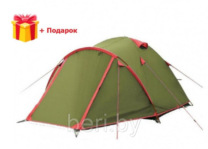 TLT-003 Палатка туристическая Tramp Lite Fly 3, 4000 мм в.ст., 3-х местная - фото 1 - id-p147692628