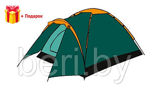 TTT-032 Палатка туристическая TOTEM Summer 4 Plus (V2), 2000 мм в.ст., 4-х местная