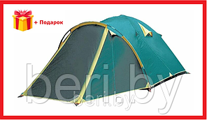 TRT-77 Палатка туристическая Tramp STALKER 4 (V2), 6000 мм в.ст., 4-х местная