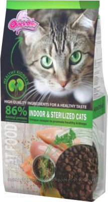 Quicker Indoor & Sterilezed для домашних стерилизованных кошек 1 кг