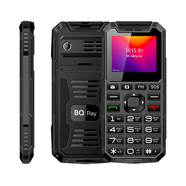 Мобильный телефон BQ BQ-2004 Ray черный/серый - фото 1 - id-p155035606