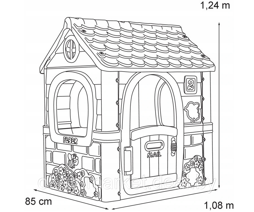 Детский игровой домик House Frozen 2 Feber 12198 - фото 3 - id-p155035637