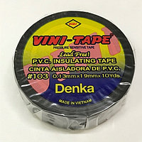 VINI-TAPE Denka 103 Изолента черная 0,13мм х 19мм х 10м